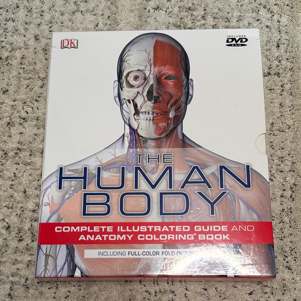 The Human Body Illustrated Guide and Anatomy Coloring Book